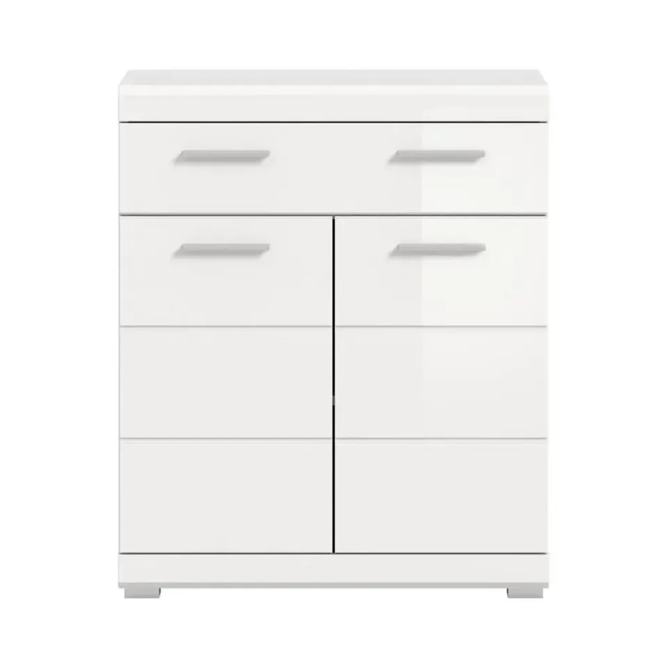 Merkloos Hioshop Scout badkamerkast 2 deuren- 1 lade wit hoogglans- wit Online