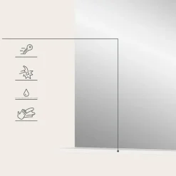 Merkloos Hioshop Scout spiegel bad 1 deur- 1 plank wit hoogglans- wit Clearance