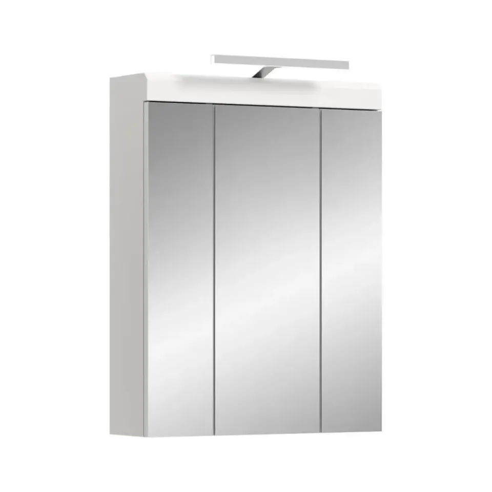 Merkloos Hioshop Scout spiegelkast inclusief verlichting 2 deuren- 3 spiegeldeuren- 3 Clearance