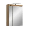 Merkloos Hioshop Scout spiegelkast inclusief verlichting 3 spiegeldeuren eiken decor Online