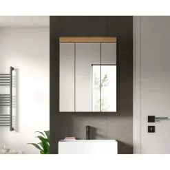 Merkloos Hioshop Scout spiegelkast 3 spiegeldeuren salvie decor- eiken decor Hot