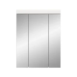 Merkloos Hioshop Scout spiegelkast 3 spiegeldeuren wit hoogglans- wit Discount