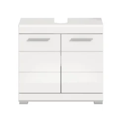 Merkloos Hioshop Scout wastafel 2 deuren- 2 lades wit hoogglans- wit Sale