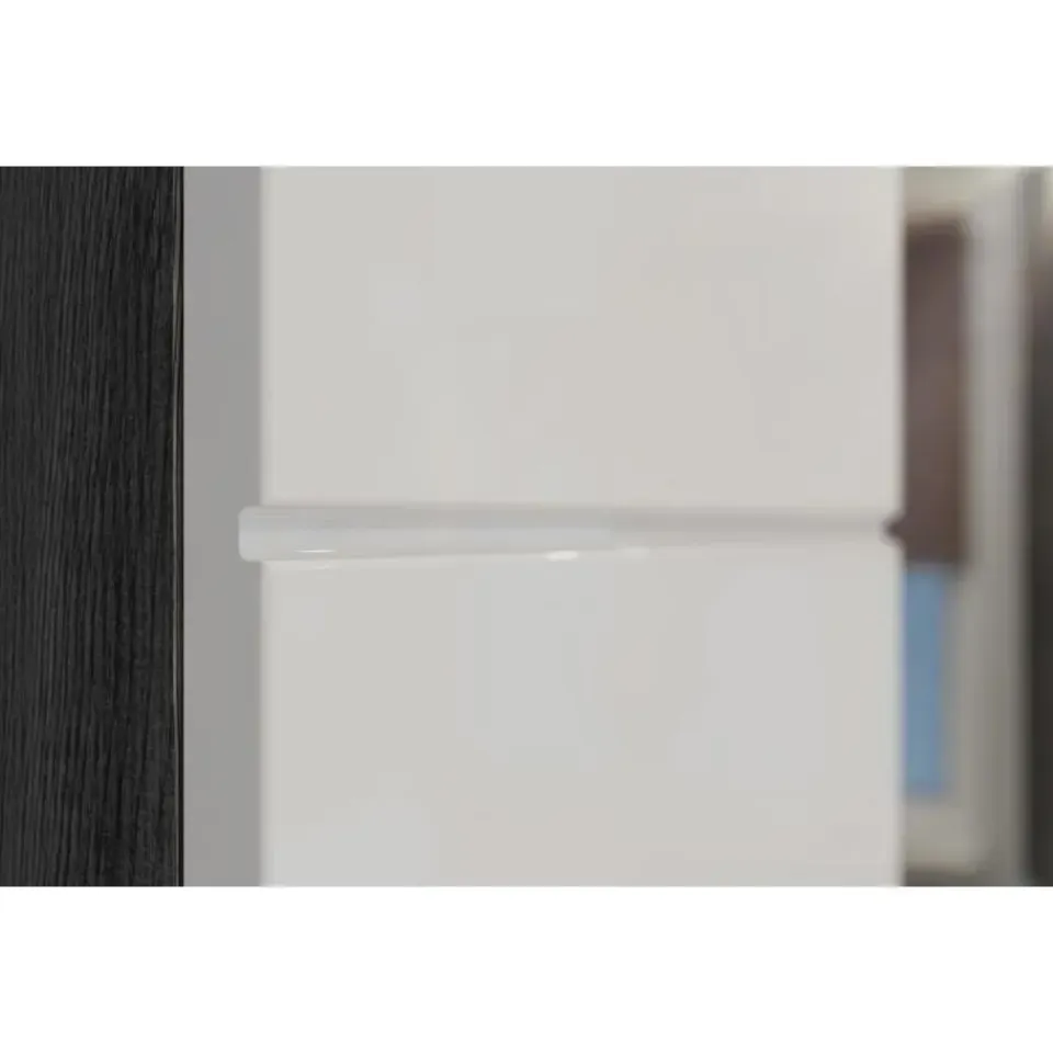 Merkloos Hioshop Scout wastafel 2 deuren wit hoogglans- grijs Online