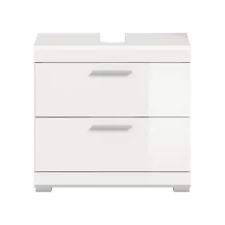 Merkloos Hioshop Scout wastafel 2 deuren- 2 lades- 2 planken wit hoogglans- wit Hot