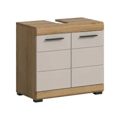 Merkloos Hioshop Scout wastafel 2 deuren kasjmier decor mat- eiken decor