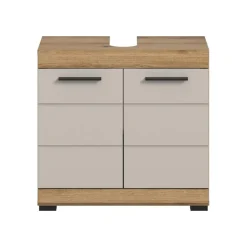 Merkloos Hioshop Scout wastafel 2 deuren kasjmier decor mat- eiken decor