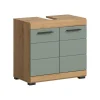 Merkloos Hioshop Scout wastafel 2 deuren- 2 lades salvie decor- eiken decor Online