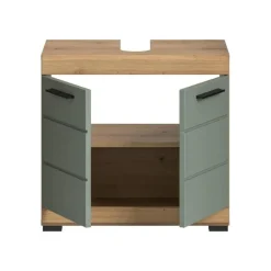 Merkloos Hioshop Scout wastafel 2 deuren- 2 lades salvie decor- eiken decor Online