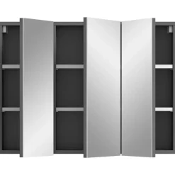 Merkloos Hioshop Soft spiegelkast 3 spiegeldeuren grijs Nachbildung Online
