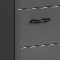 Merkloos Hioshop Soft wastafel 2 deuren grijs hoogglans- grijs Sale