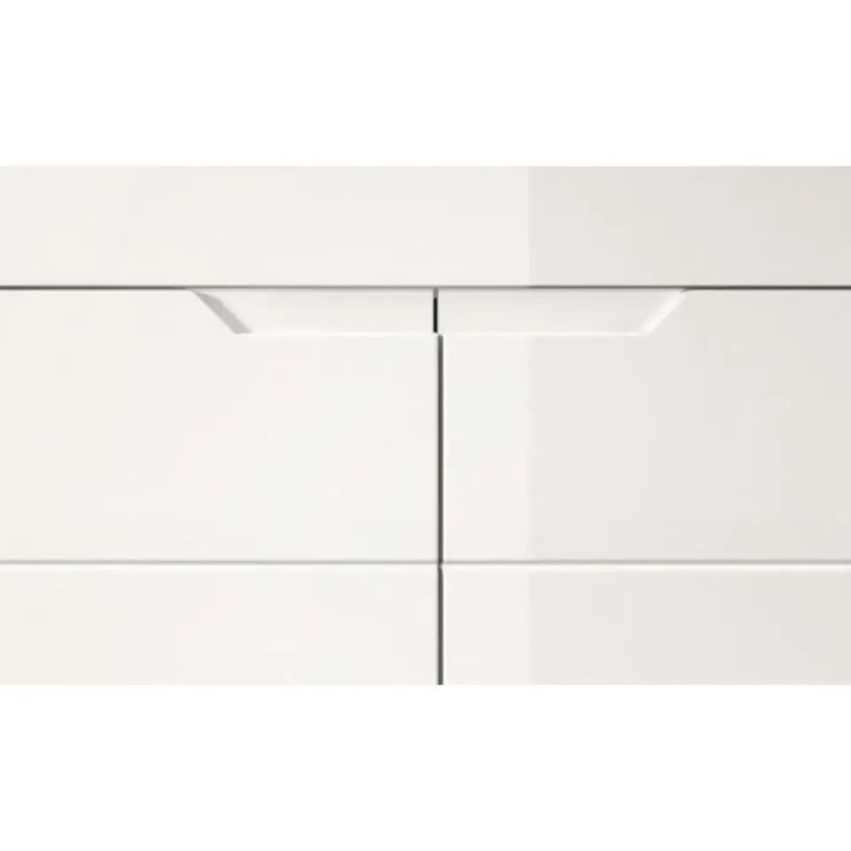 Merkloos Hioshop Solero kledingkast 1 deur- 1 spiegeldeur wit hoogglans- wit Sale