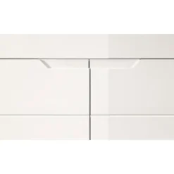 Merkloos Hioshop Solero schoenenkast 2 deuren- 1 lade wit hoogglans- wit Best