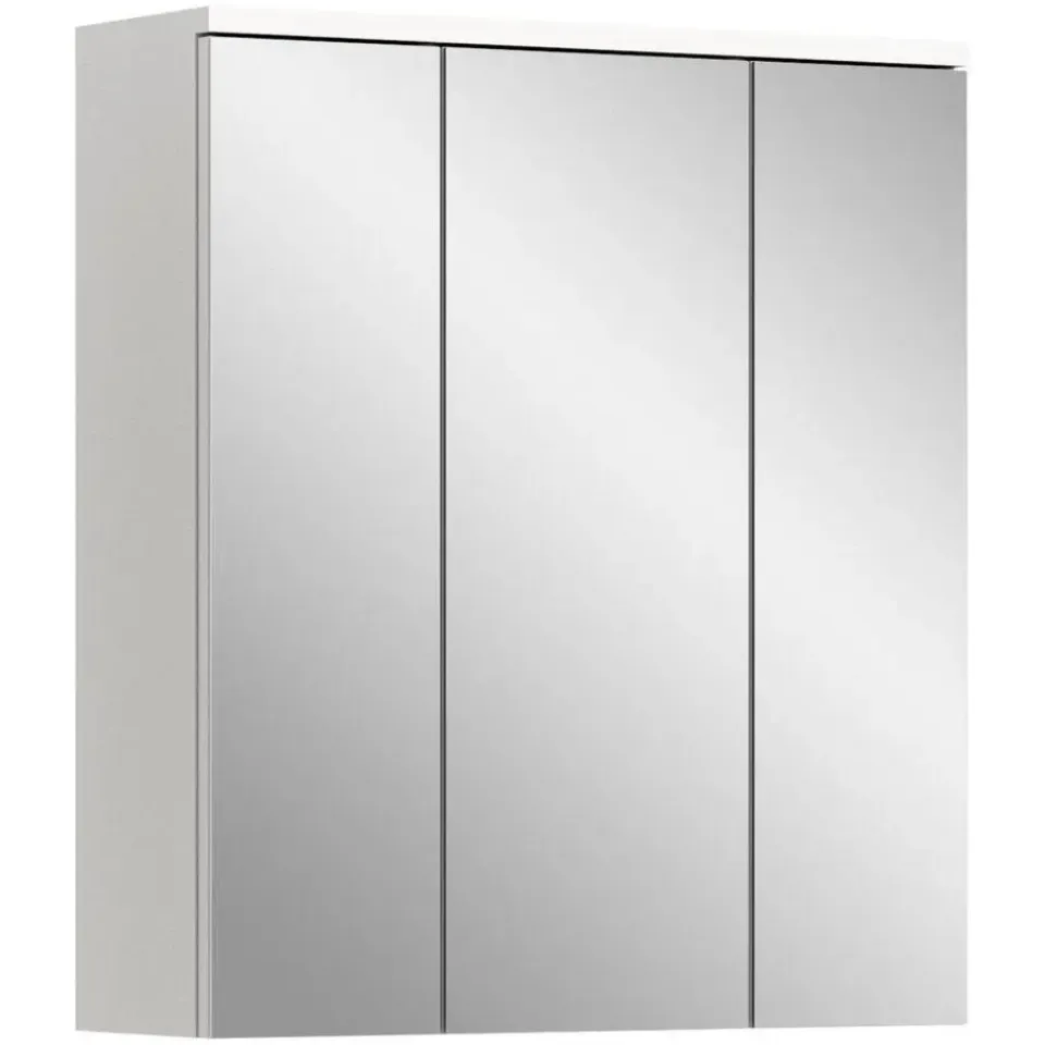 Merkloos Hioshop Solero spiegelkast 3 spiegeldeuren wit hoogglans- wit Clearance