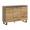 Merkloos Hioshop Tomasa dressoir 3 deuren eiken decor Clearance