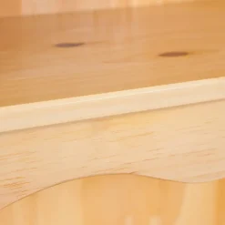 Hioshop Toswa vitrinekast 3 deuren- 2 glazen deuren- 3 lades- 2 open ruimtes Outlet