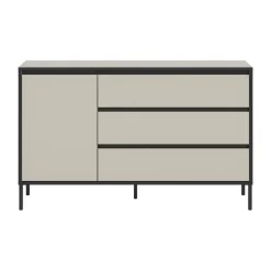 Merkloos Hioshop Tron dressoir 1 deur- 3 lades kasjmier decor Clearance