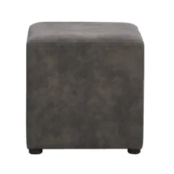 Leen Bakker Hocker Nando - antraciet - 45x45x45 cm Sale