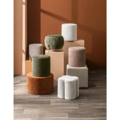 Leen Bakker Hocker Wenen - crème - 40xØ37 cm Hot