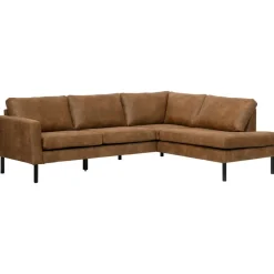 Leen Bakker Hoekbank Collin rechts - cognac Best