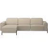 Leen Bakker Hoekbank Dave links - elektrisch verstelbaar - taupe