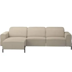 Leen Bakker Hoekbank Dave links - elektrisch verstelbaar - taupe