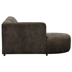 Leen Bakker Hoekbank Luna links - stof Rebel - bruin Hot