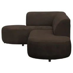 Leen Bakker Hoekbank Luna links - stof Rebel - bruin Hot