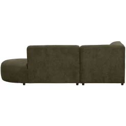 Leen Bakker Hoekbank Luna links - stof Rebel - groen Sale