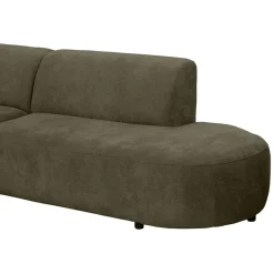 Leen Bakker Hoekbank Luna links - stof Rebel - groen Sale