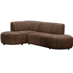 Leen Bakker Hoekbank Luna links - stof Rebel - terra Clearance
