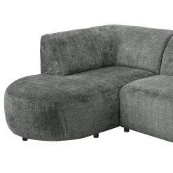 Leen Bakker Hoekbank Luna links - stof Cremona - grijs Outlet