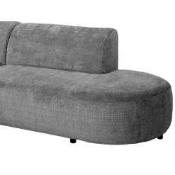 Leen Bakker Hoekbank Luna links - stof Cremona - grijs Outlet