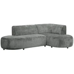Leen Bakker Hoekbank Luna rechts - stof Cremona - grijs
