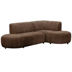 Leen Bakker Hoekbank Luna rechts - stof Rebel - terra Outlet