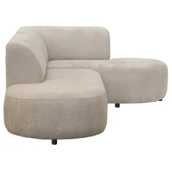 Leen Bakker Hoekbank Luna rechts - stof Rebel - beige Discount