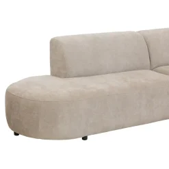 Leen Bakker Hoekbank Luna rechts - stof Rebel - beige Discount