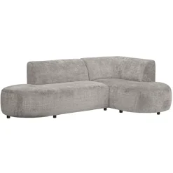 Leen Bakker Hoekbank Luna rechts - stof Cremona - beige Outlet