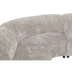 Leen Bakker Hoekbank Luna rond - stof Cremona - beige Discount