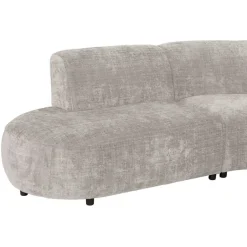 Leen Bakker Hoekbank Luna rond - stof Cremona - beige Discount