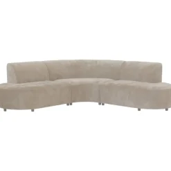 Leen Bakker Hoekbank Luna rond - stof Rebel - beige Hot