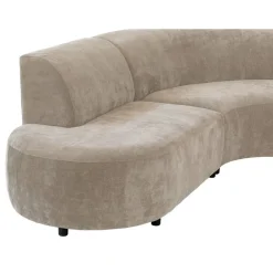 Leen Bakker Hoekbank Luna rond - stof Rebel - beige Hot