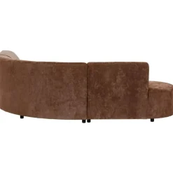 Leen Bakker Hoekbank Luna rond - stof Rebel - terracotta Best