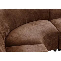 Leen Bakker Hoekbank Luna rond - stof Rebel - terracotta Best