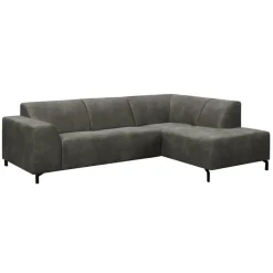 Leen Bakker Hoekbank Noud rechts - antraciet Discount