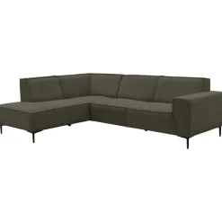 Leen Bakker Hoekbank Romy links - groen Outlet