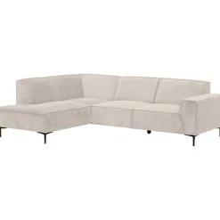 Leen Bakker Hoekbank Romy links - stof Egon - beige Clearance