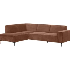 Leen Bakker Hoekbank Romy links - stof Egon - terra