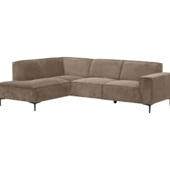 Leen Bakker Hoekbank Romy links - stof Egon - taupe Hot