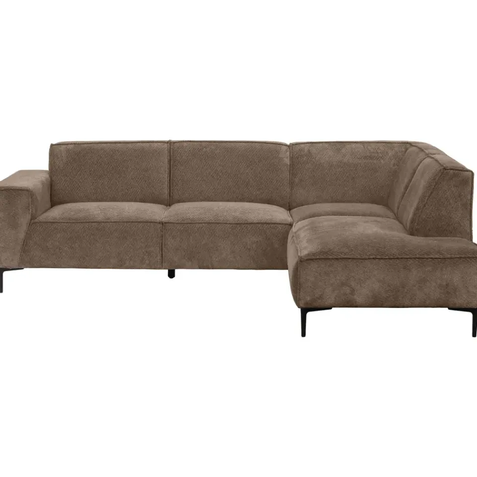 Leen Bakker Hoekbank Romy rechts - stof Egon - taupe Hot